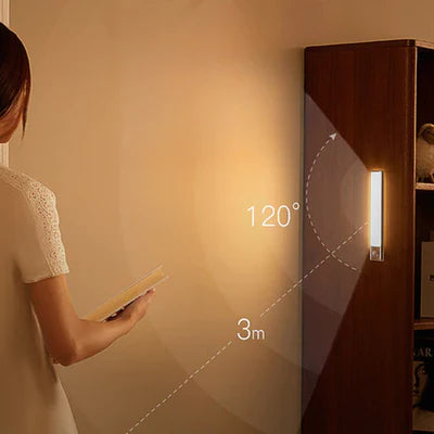 Luminária LED Barra com Sensor de Movimento - Recarregável e Fácil Instalação